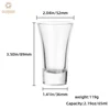 Verre à shot transparent de 60 ml