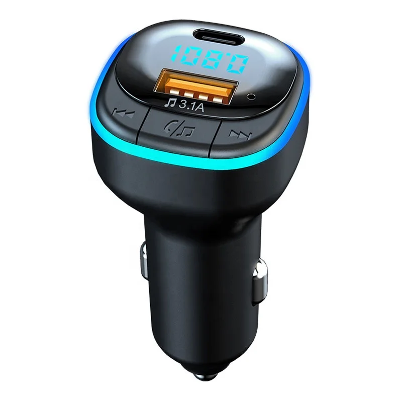 Car Bluetooth Music Adapter FM Transmitter Charger