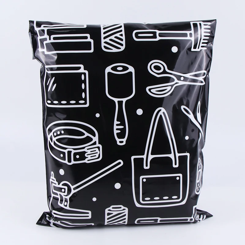 Custom Packaging Supplies Postal Polythene Mailing Envelope Shipping Mail R Personalise Garment Black Poly Mailer Bags Plastic Online Shopping