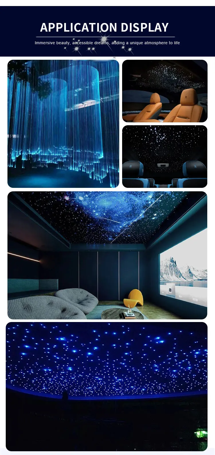 product-1-1 1.5mm*2m*300pcs Plastic Optical Fiber Star Ceiling Fiber Optic