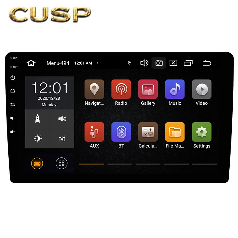CUSP 10 Inch 9 Inch Android Double DIN 1DIN FM BT HD IPS Screen Car Stereo Radio Multimedia in Dash Kit Head Unit GPS Navigation