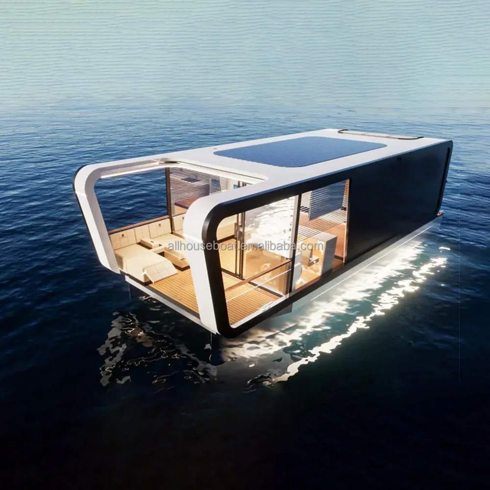 Aluminum Houseboat Pontoons Floating House Houseboat Leisure Houseboat ...