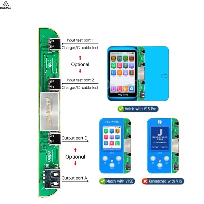 JCID V1S Pro Programlayıcı - iPhone için 13in 1 Ekran ve Pil Onarım