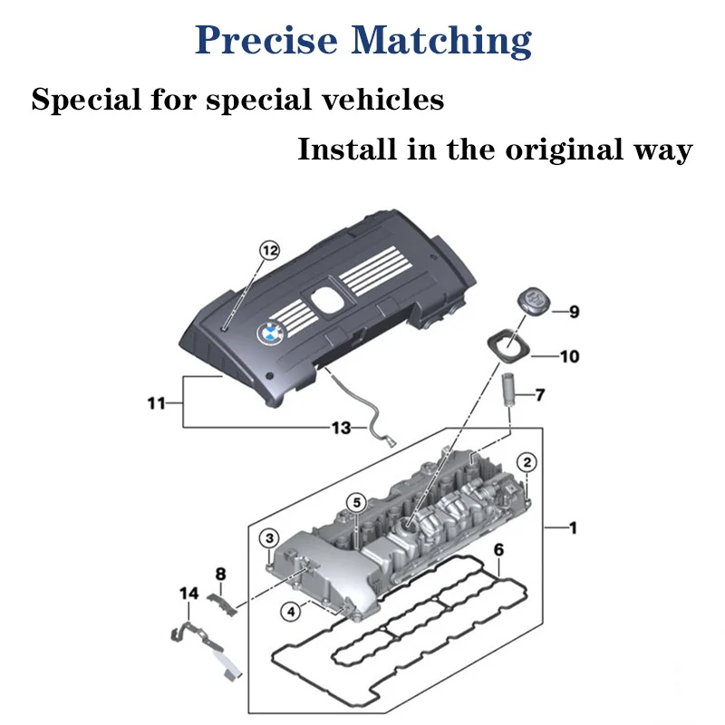 Auto Upgrade Aluminum N54 Engine Valve Cover For Bmw 335i E90 E93 535i