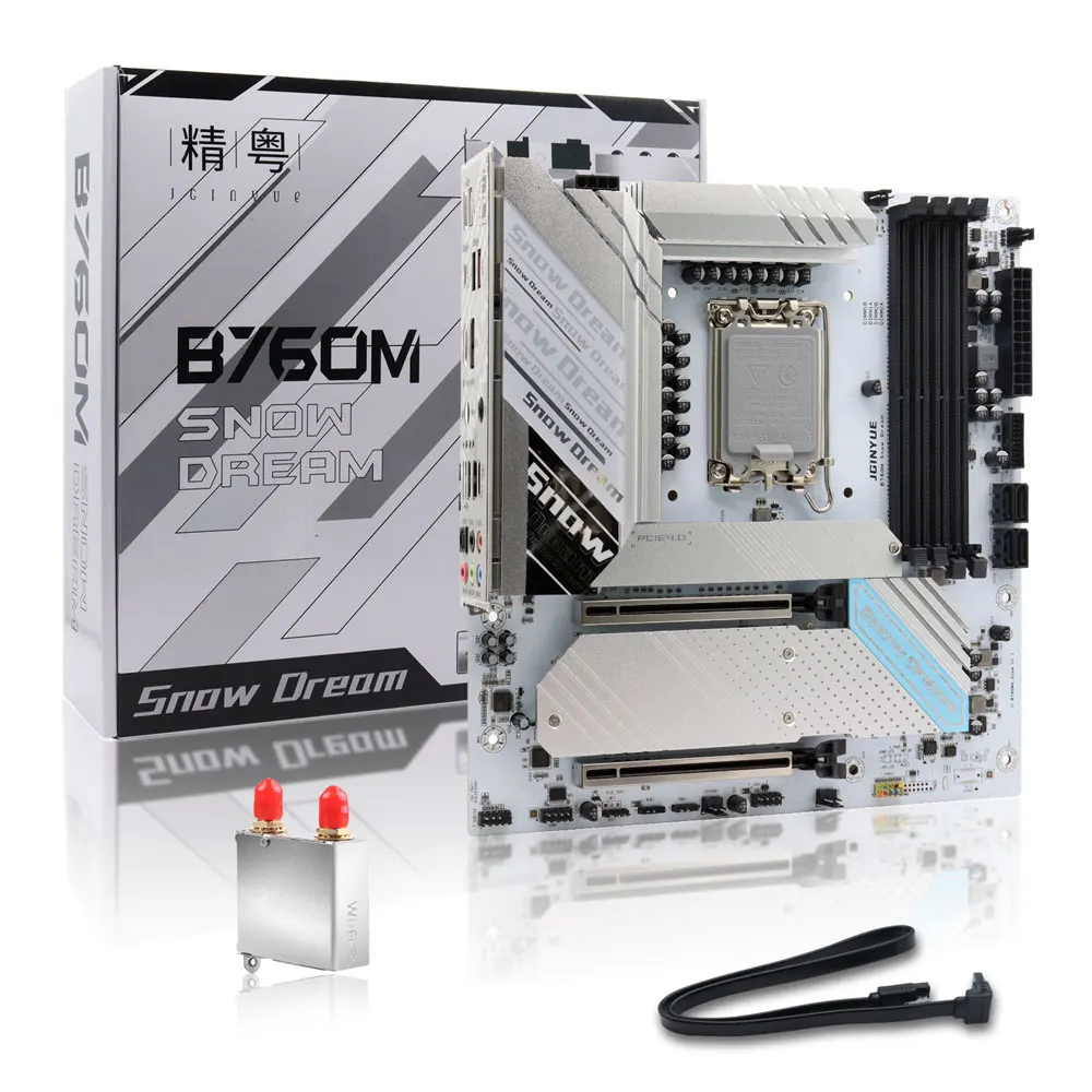 B760M Snow Dream D4/D5 RGB White Gaming Desktop Motherboard