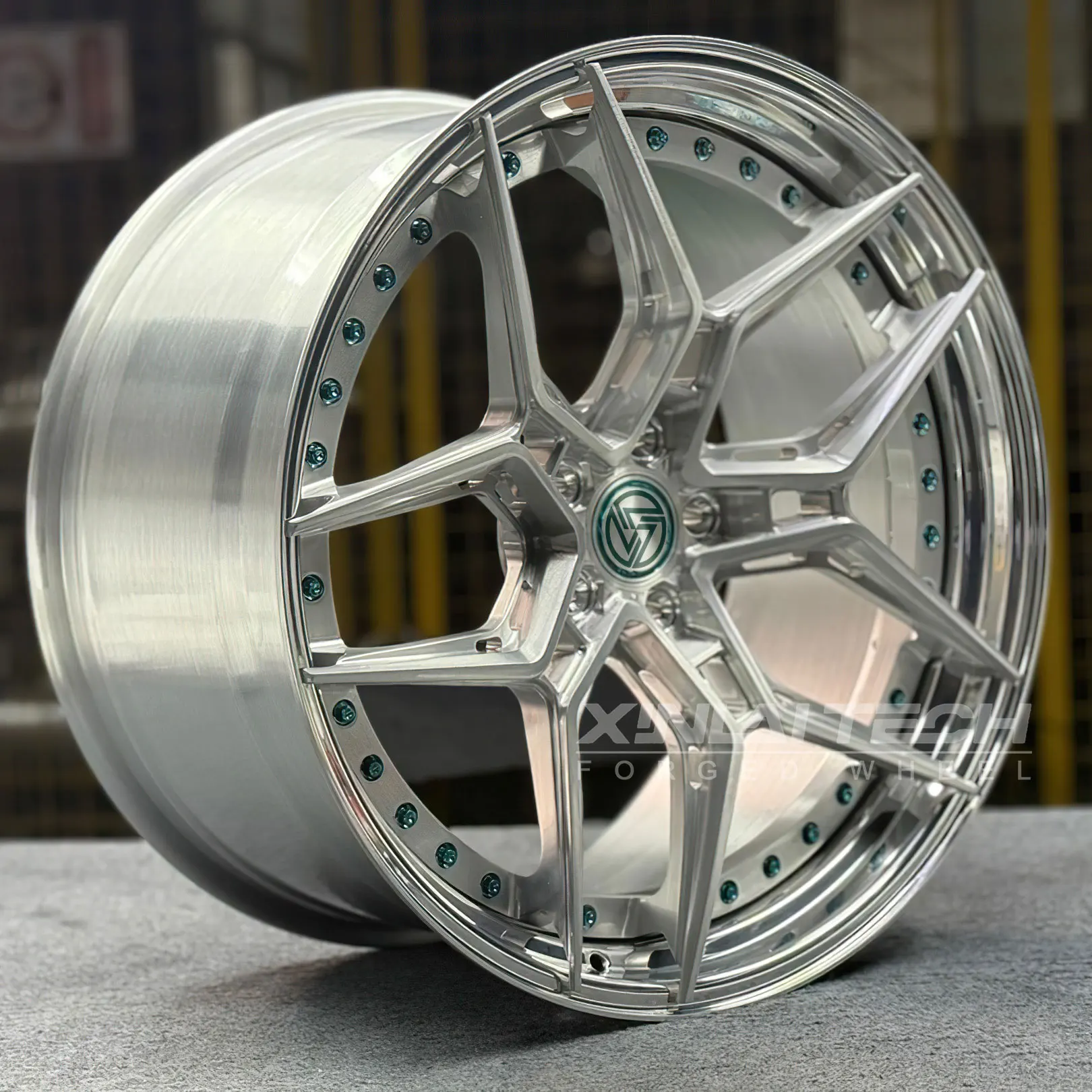 XL Silver Brushed Custom 2 Piece Forged Wheels 5x112 5x114.3 5x120 Deep Dish Wheels 18 19 20 21 22 Inch Car Alloy Rims - Image 6