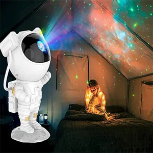 Starry Sky Nightstand Table Lamp LED 360 Degree Rotation Stars Projector Astronaut Night Light