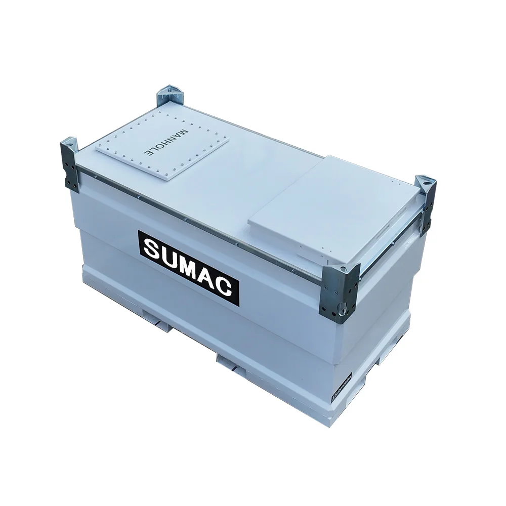 Sumac 251 Gallon 552 gal 1016 gal mobile portable diesel gasoline transcube tank aboveground FuelCube tank sale for Spain