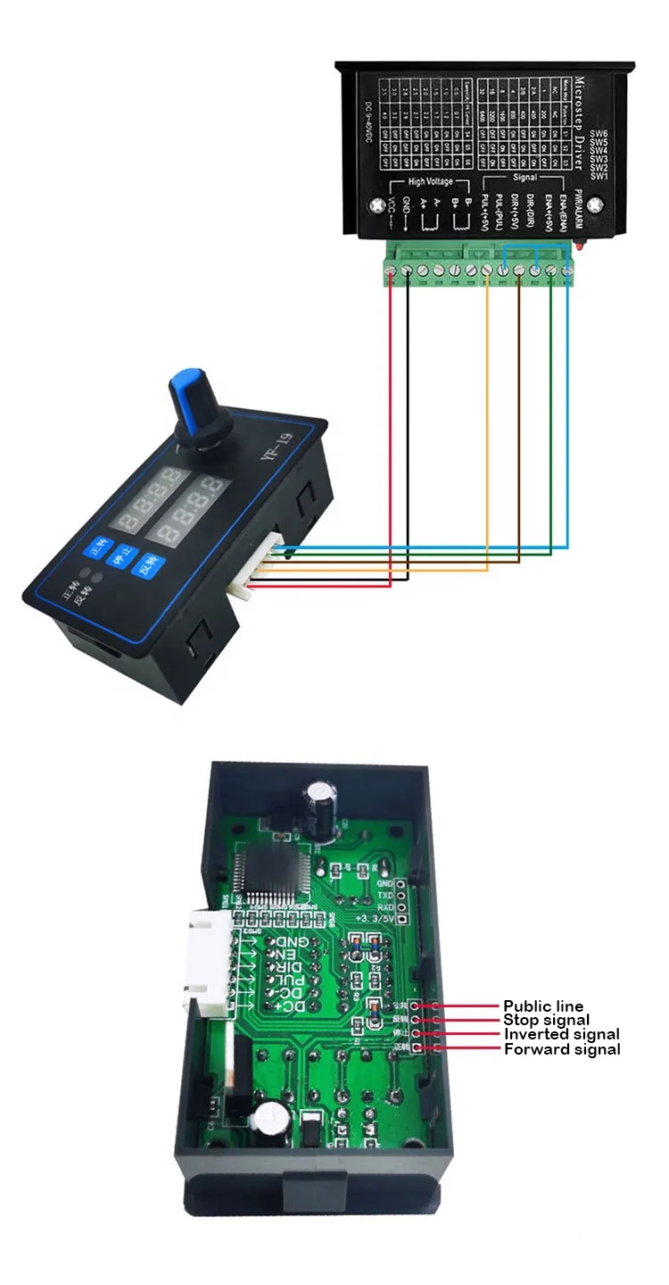 
 Taidacent 42 57 шаговый двигатель вперед и обратный угол импульсного двигателя Модульная плата программируемого ПЛК контроллера двигателя  