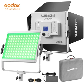 GODOX Litemons LED Panel Light LP400R/Bi LP600R/Bi LP1200R/Bi LED Dimmable High Brightness Photography Fill Light Control Studio