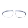 Rearview mirror rain guard - electroplated gloss - plastic