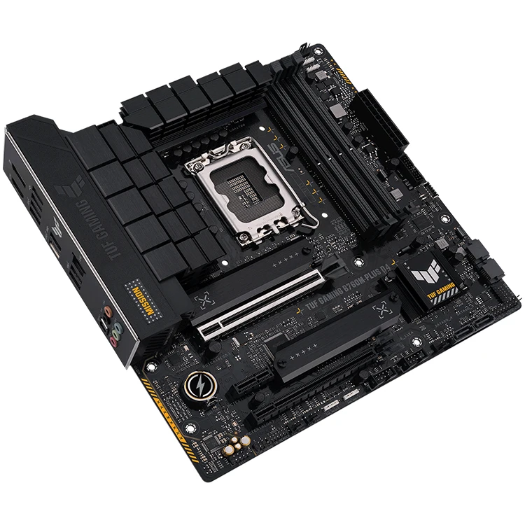 ASUS TUF GAMING B760M-PLUS D4 マザーボード、128GB DDR4メモリ対応
