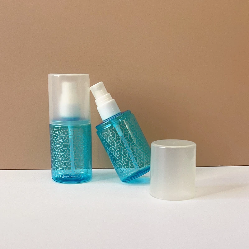 Factory Supply 100ml PET Toner Body Lotion Plastic Bottle With Emulsion Pump