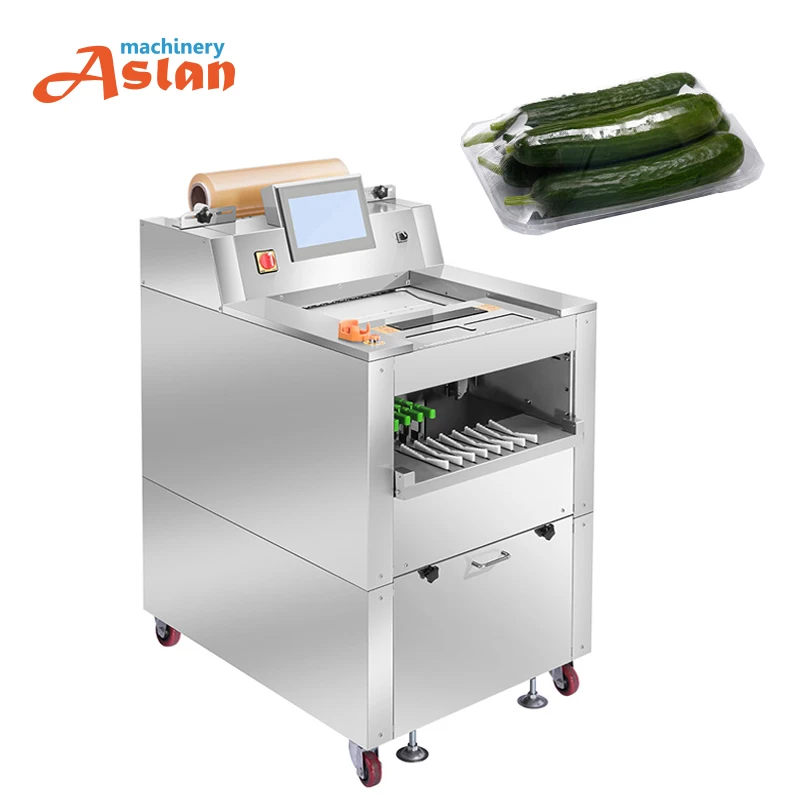 市販の高品質キャベツフィルム包装機/キュウリストレッチフィルム包装