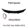 e92 PSM negro brillante