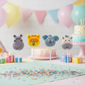 Good Taste Colorful Strawberry Cartoon Marshmallows