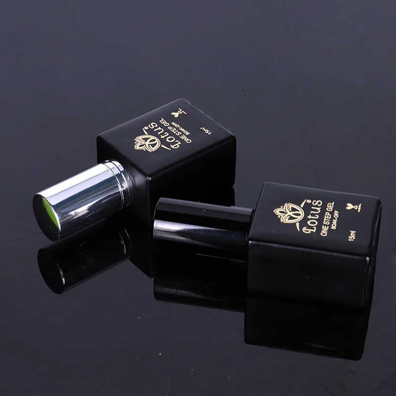 15ml 卸売ファンシーマットブラックスクエア空詰め替え可能ガラス香水スプレーボトル