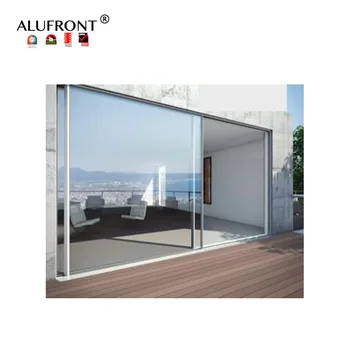 ALUFRONT NFRC Certified Hurricane Impact Resistance Doors Aluminium Sliding Patio Door for House