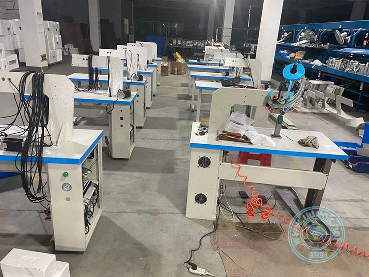 DSC-JK-1201 Automatic Vacuum Protective Suit Cloth Fabric Bags Heat Sealer Plastic Hot air Seam Tape Heat Sealing Machine