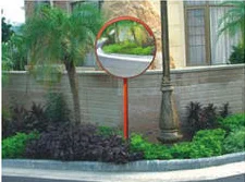 Hot Sale White Orange Clear Convex Road Turn Mirror Essential Roadway Product factory
