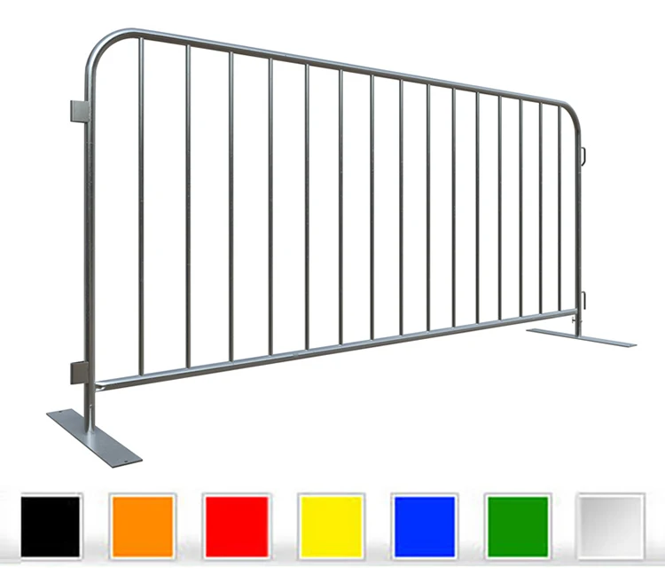 Wholesale cheap portable mobile safety traffic activity metal galvanized crowd control pedestrian security barrier supplier