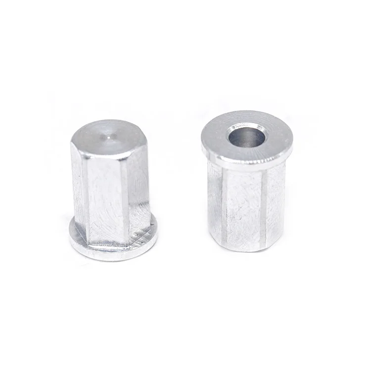 Custom CNC Lathe Hexagonal Hollow Rivet Stainless Steel Tin Zinc Plating Lock Pin Flat Head Pins