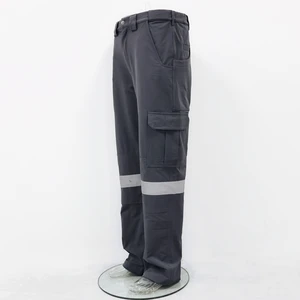 New Arrival Hi Vis Winter Workwear Safety Work Pants for Men Reflective Sweatpants Multi-Pocket Safety Trousers for Men