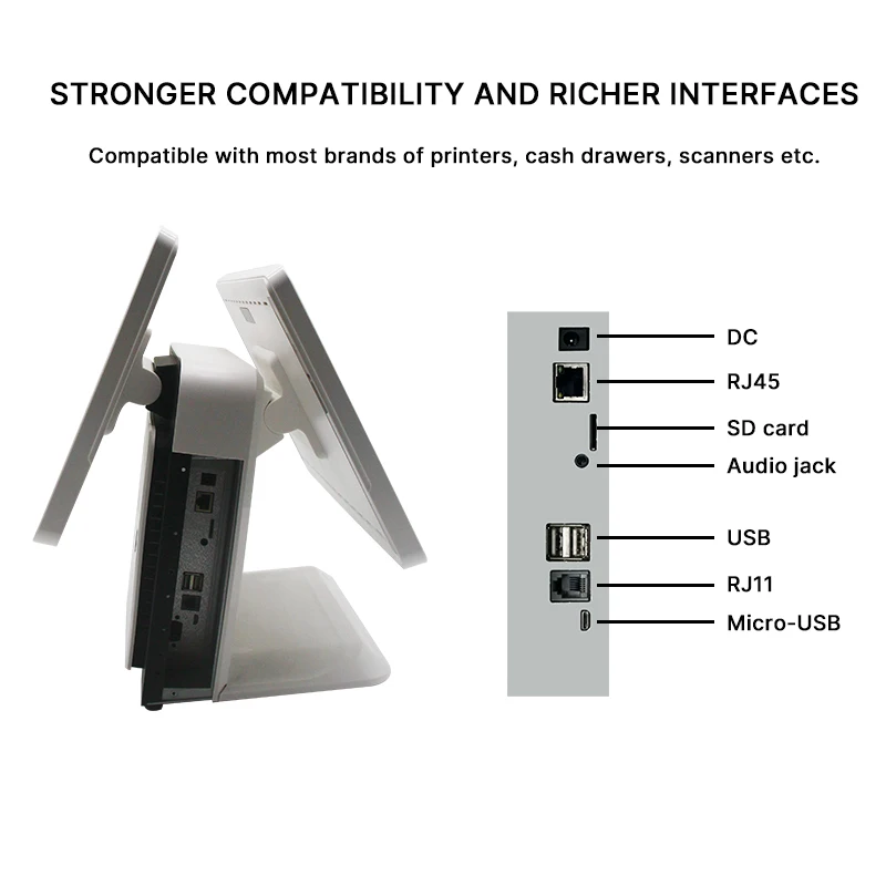 All in One Complete Set Cloud Based Touch Screen Epos Android POS Terminal Cash Register Point of Sale System