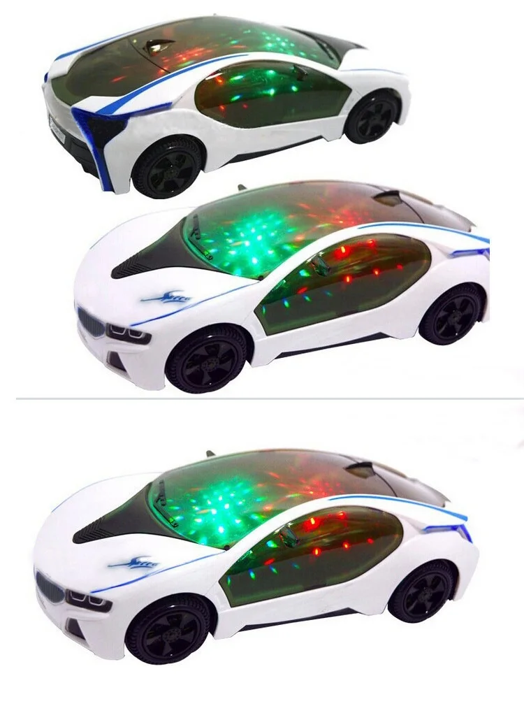 Electric Toy Non Remote Control Light Music Toy Car Universal Wheel