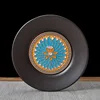 Flor de loto redonda (azul)