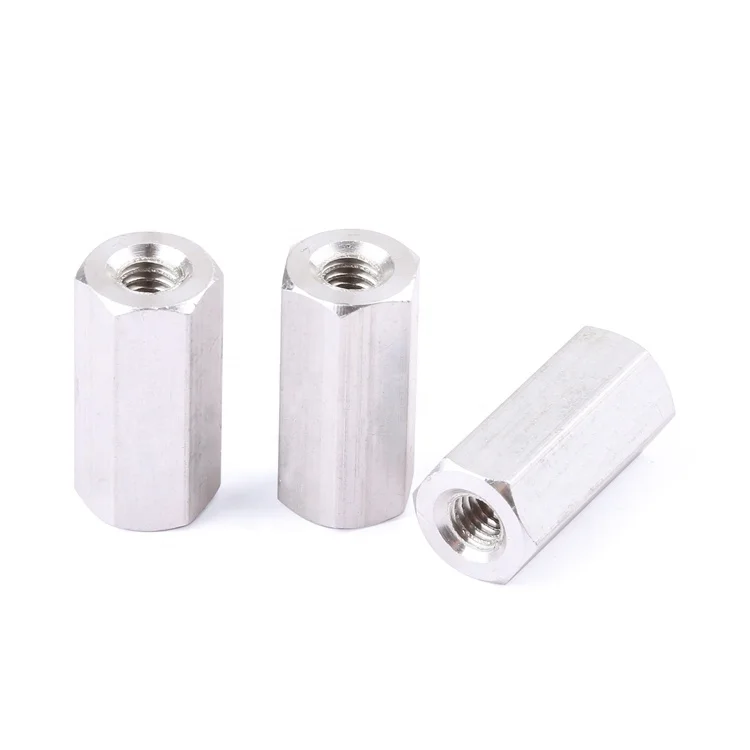 Bolt and nut external hexagonal nut sleeve 6063 aluminum fasteners screws for electronics industry