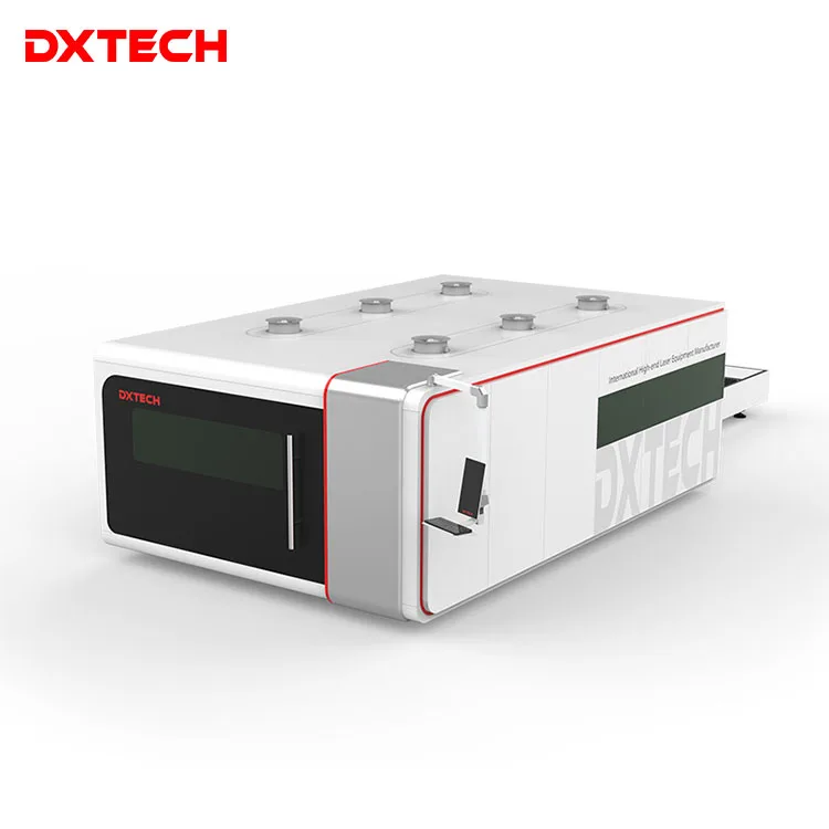 Nice to Environment Design Enclosed Fiber Laser Cutting Machine for Metal Sheet and Metal  with Exchange Platform