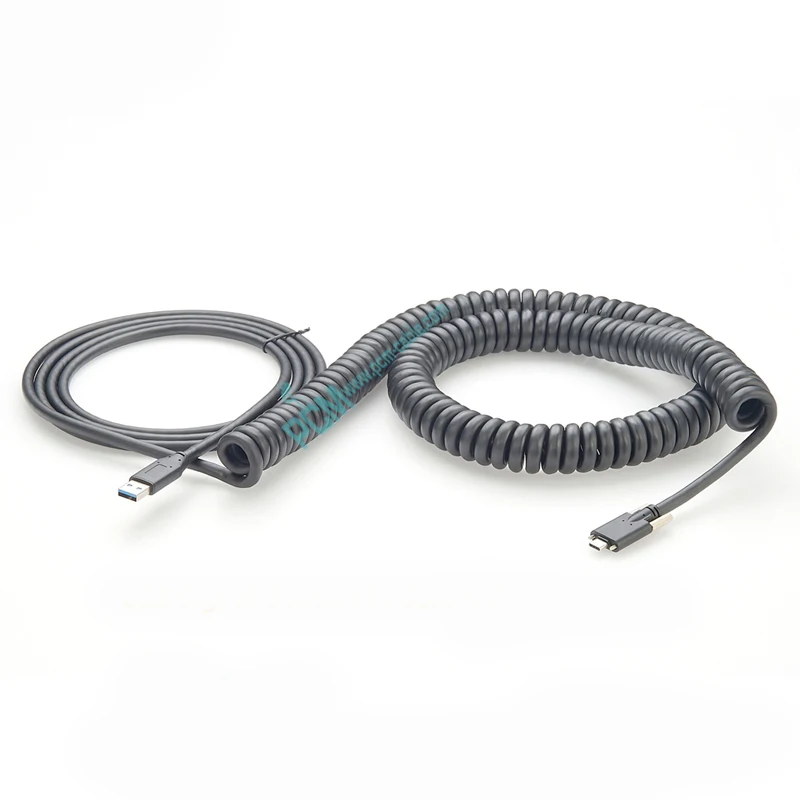 USB 3.1 Type A Male to Type C Male Active Curly Cable 10m details