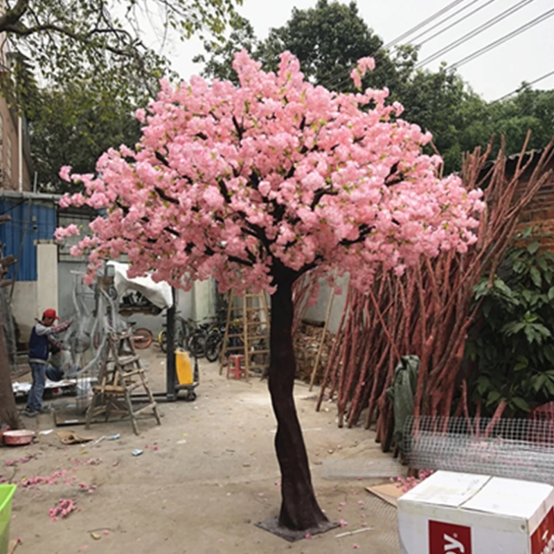 2m 3m 4m Big Plastic Japenesse Ivory Blossom Tree Artificial Sakura ...