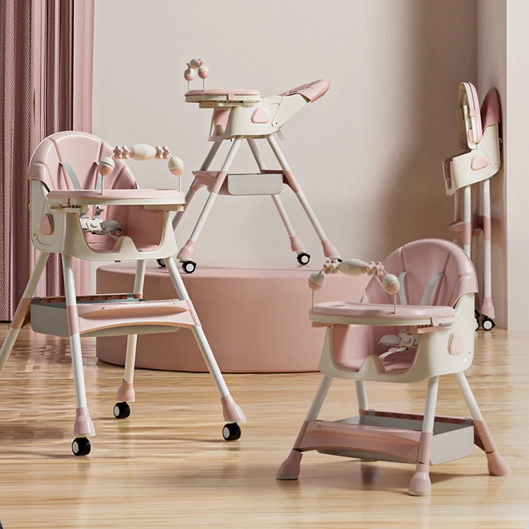 CLAF BEBE Factory Supply 2 in 1  High Chairs Safety Baby Well-designed Fast Supplier Available Travel Cot Baby