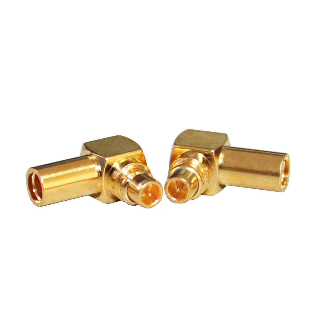 product effective cost mmcx jwb2 connector right angle male mmcx connector with gold plated-1