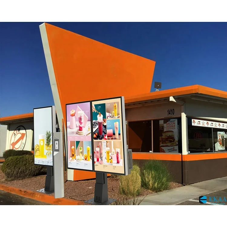 Лидер продаж водонепроницаемая меню-плата с системой привода 55 дюймов не требующая технического обслуживания