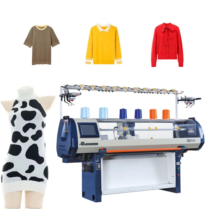 Hot Selling Fast Speed Automatic Computer Weaving Loom Knitting Machine Single System Sales Sweater Knitting Machine Flat