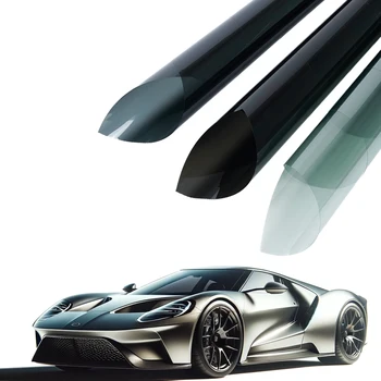 Wholesale High Quality PET Metallic GT Silver Car Wrap Vinyl Vehicle Wrapping Roll for Body Position