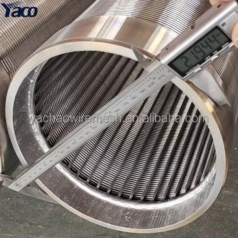 Stainless Steel 304 316 Johnson Water Well Casing Screen Mesh Pipe Filter Wedge Wire Screen Strainer Filter Mesh Screen