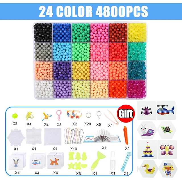 Fuse Beads Magic Water Creative Beads DIY set Pegboard Kit Craft