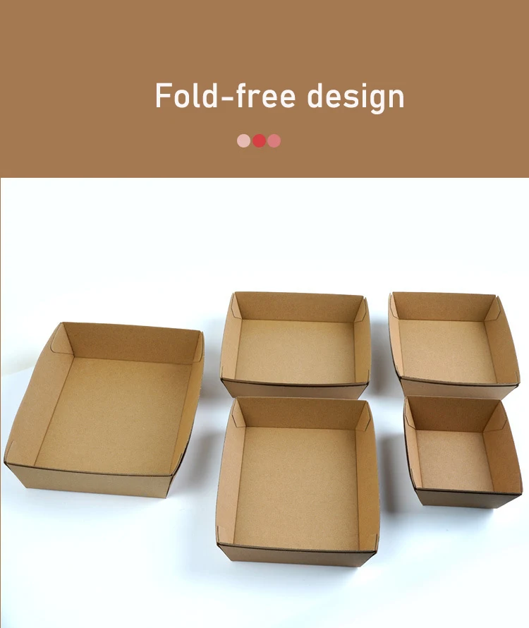 wholesale Disposable biodegradable kraft Paper water coadted Food Tray Disposable Kraft Food Paper Boat Tray Paper Tray For Food supplier