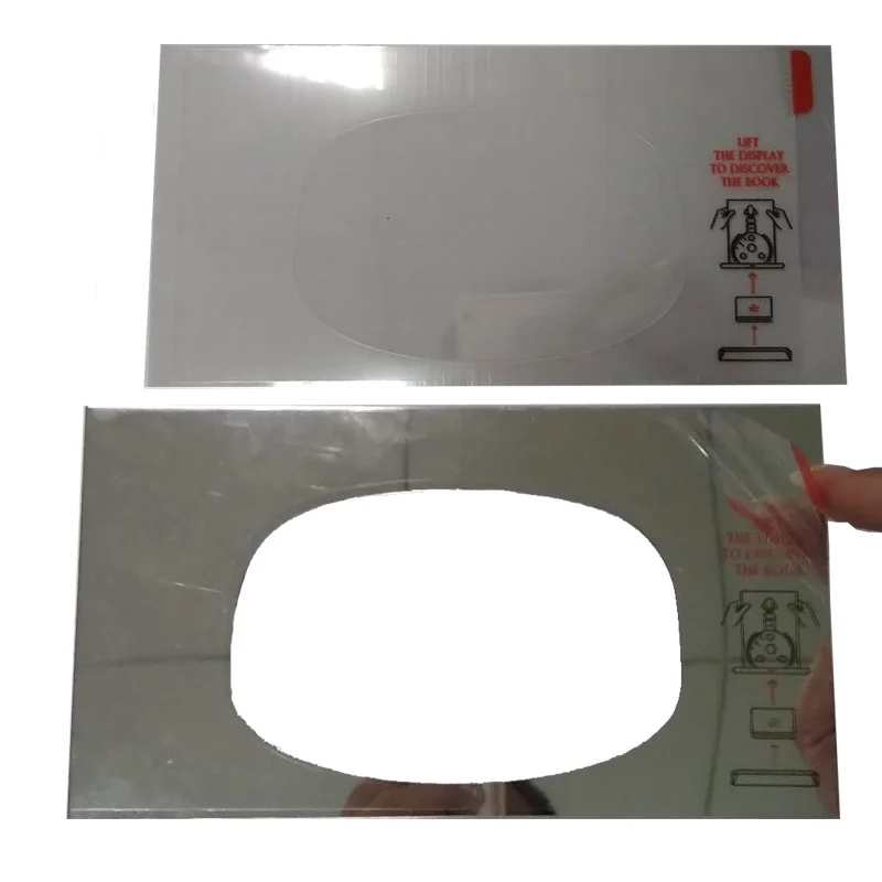 Deson Blank Box Plastic Protective Film Cut Package Seal Label Sticker Transparent Sticker Adhesive Sticker