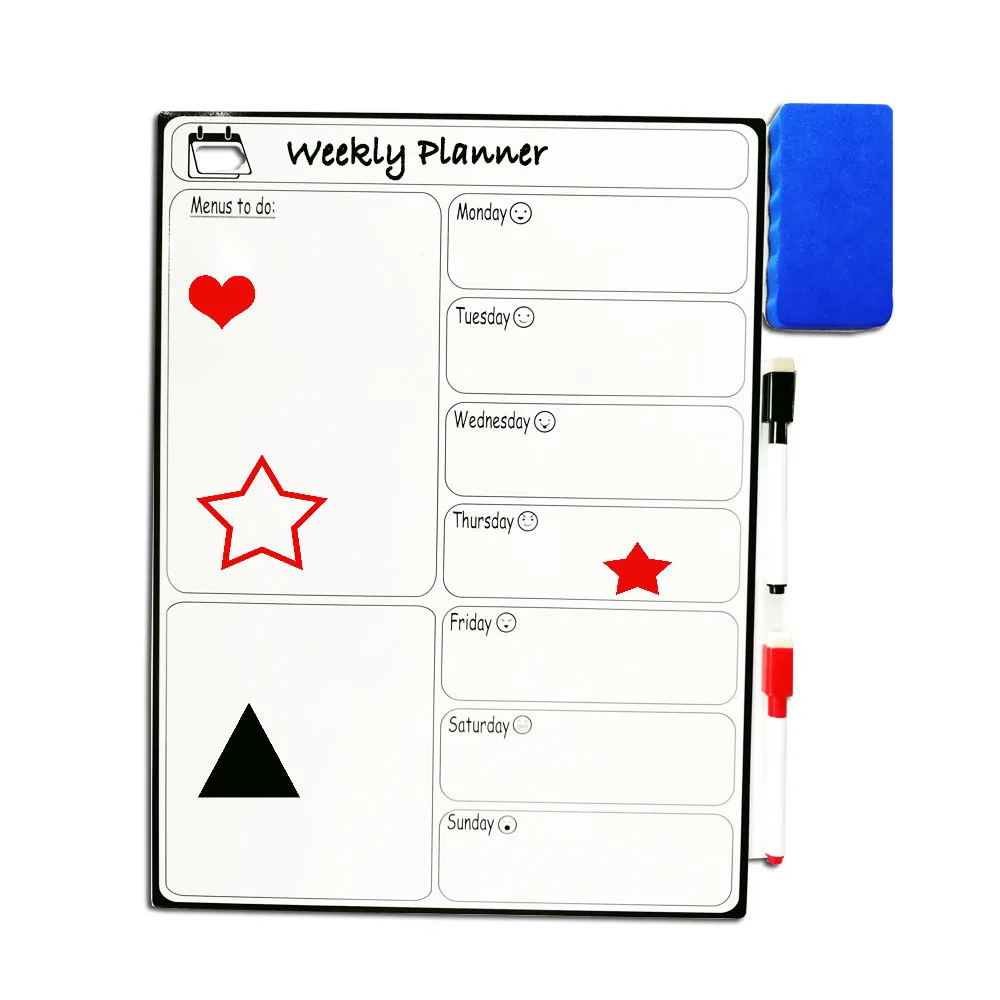 Высокое качество бытовой сухой стереть гибкий магнитный календарь лист для