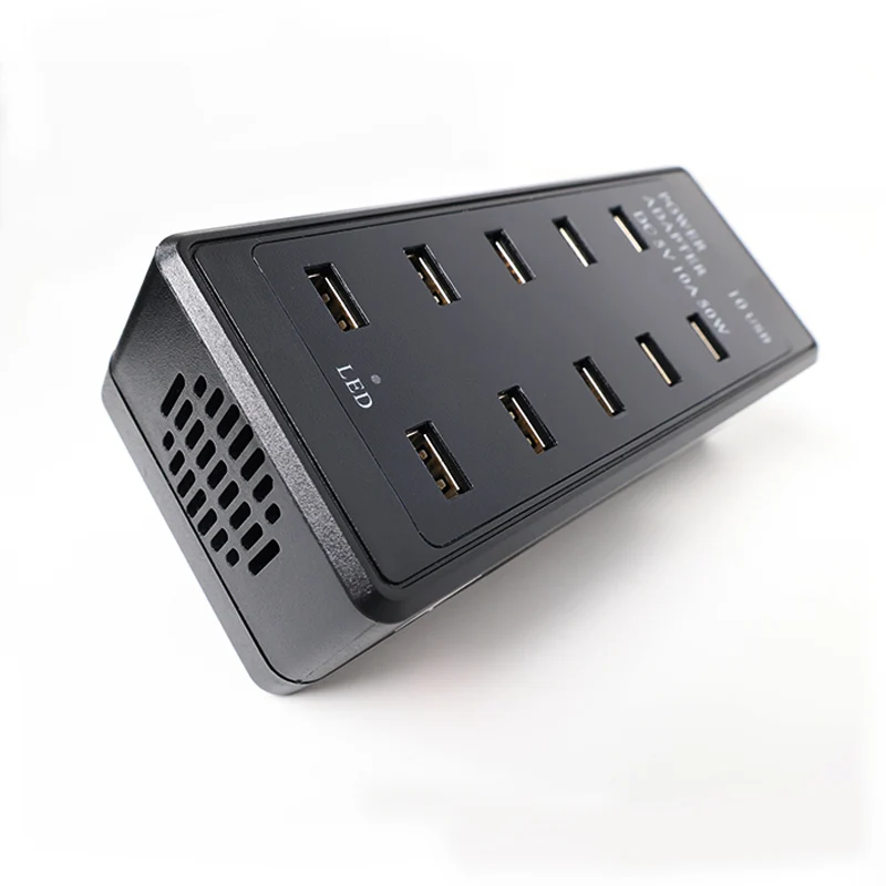 Wholesale 10 Port Usb Charger 50W Fast Charging Station for Tablet Phone
