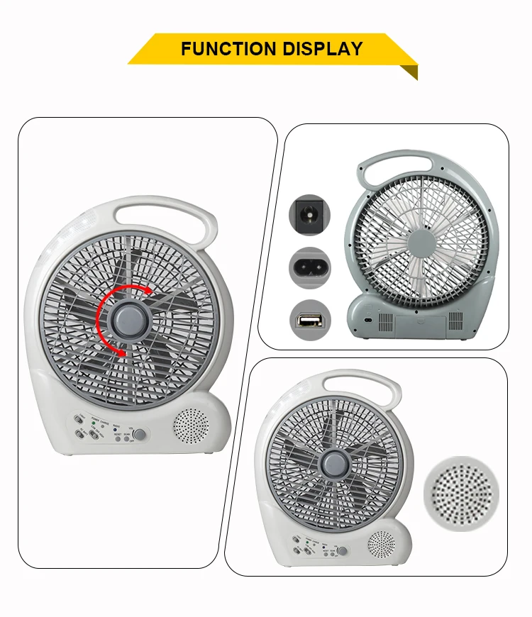 adventuridge rechargeable fan with led lights