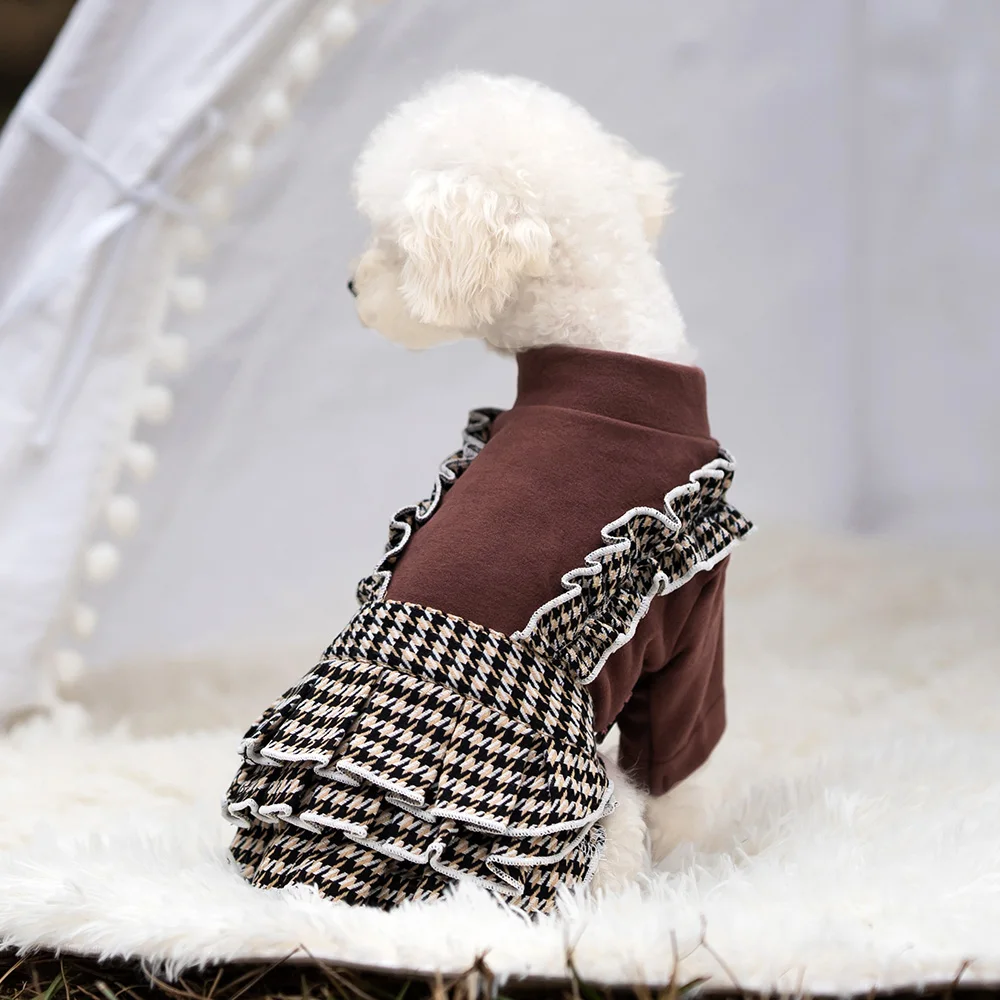 cute dog dresses Blue Polka Dot Small Dress & Matching Leash Dog Dresses - Dog Dresses