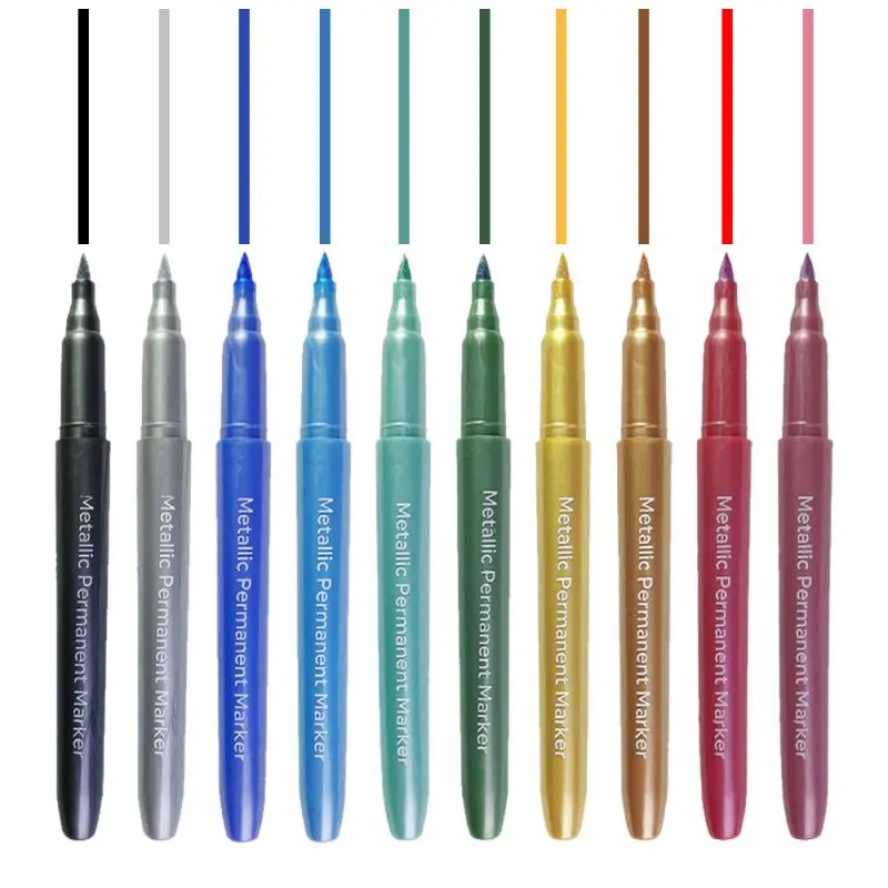 Glass Paint Marker Write on Any Glassware and Easy Erasable Food Grade Ink  in Fun Colors Metallic Wine Glass Pens