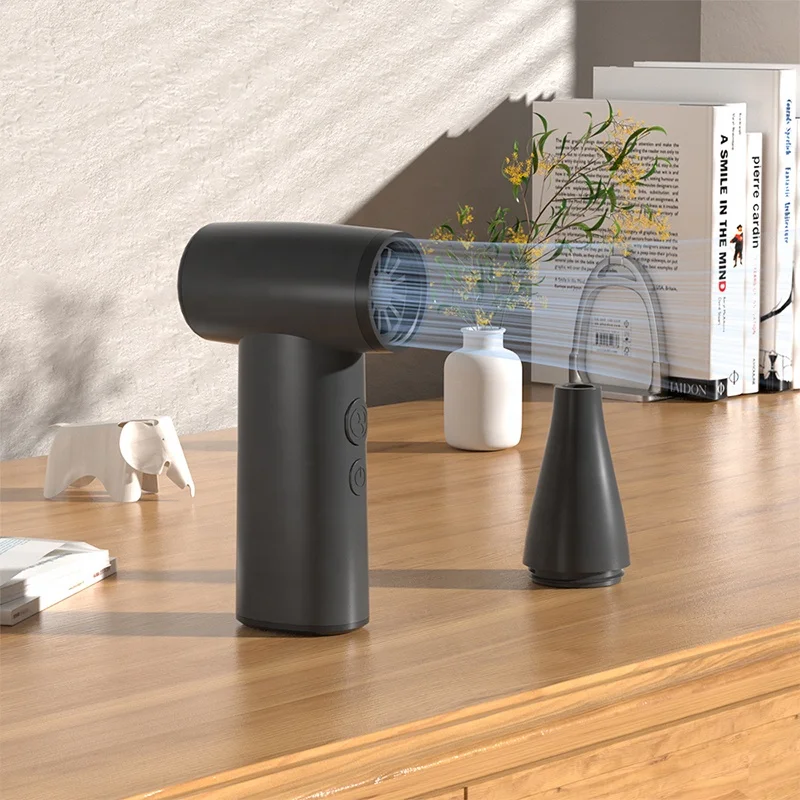 Mini Turbo Jet Fan USB Portable 3300mAh Strong Wind Pow Air Duster Blowing Snow Home Cleaning
