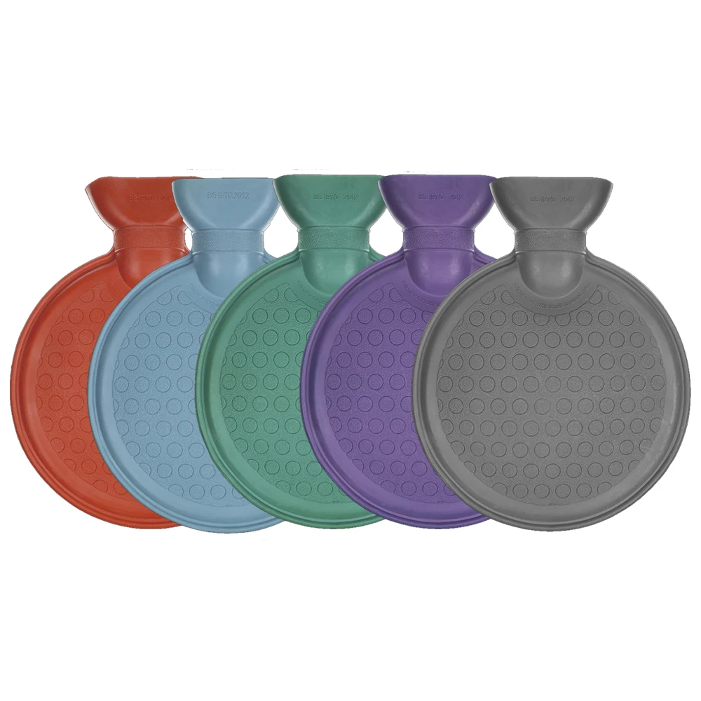 1l round shape rubber hot water bag hand warmer period pain relief hot water bottle